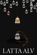 Load image into Gallery viewer, LIGHT ELF ROYAL BLACK PURE CRYSTAL TABLE LAMP / PENDENT LAMP.
